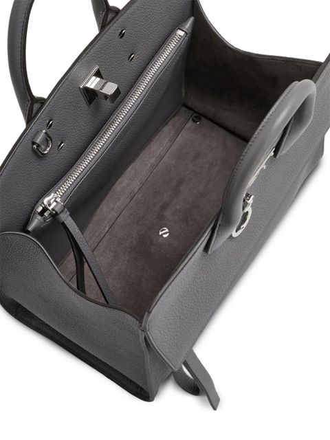 Ferragamo Studio logo-plaque tote bag - Grey