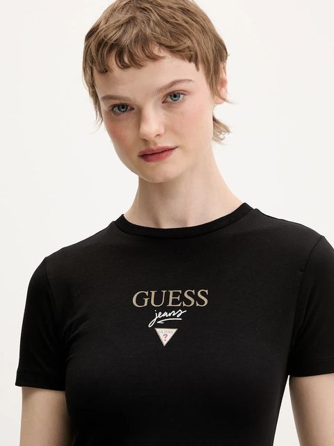 Guess Jeans t-shirt damski kolor czarny W6RI15 J1314