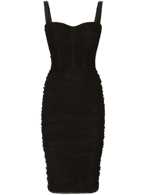 Dolce & Gabbana corset-style midi dress - Black - zdjęcie produktu nr 1