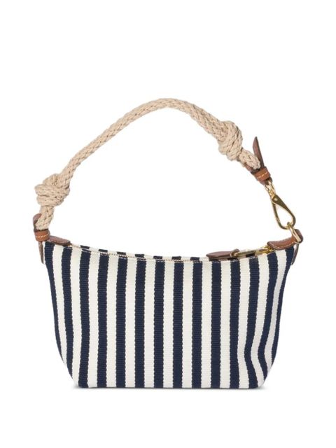 Miu Miu cotton and leather pouch - Blue - zdjęcie produktu nr 2