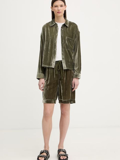 American Vintage szorty dresowe damskie welurowe - zdjęcie produktu nr 1