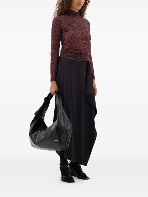 Sunnei high-neck print long-sleeve top - Purple - zdjęcie produktu nr 2