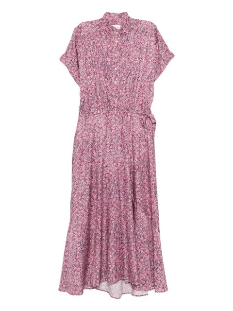 ISABEL MARANT floral midi shirt dress - Pink - zdjęcie produktu nr 1