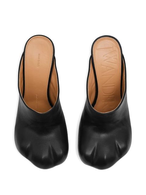 JW Anderson leather heeled mules - Black - zdjęcie produktu nr 2