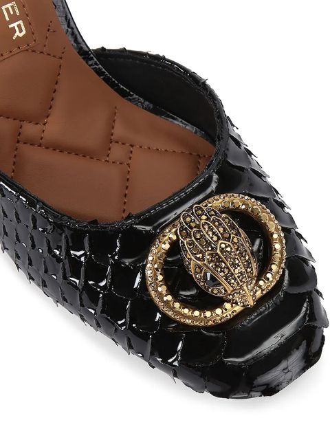 Kurt Geiger London szpilki skórzane Chelsea Ankle Strap kolor czarny 4987400719