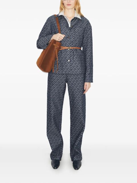 Tory Burch patterned straight-leg jeans - Blue - zdjęcie produktu nr 2