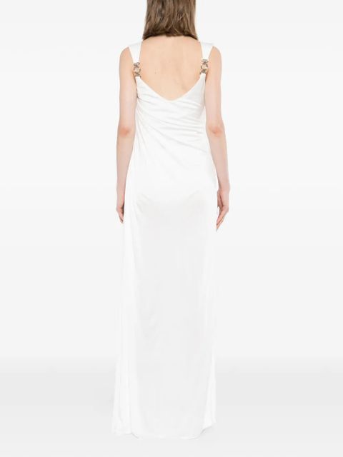 Versace Jersey Draped dress - White