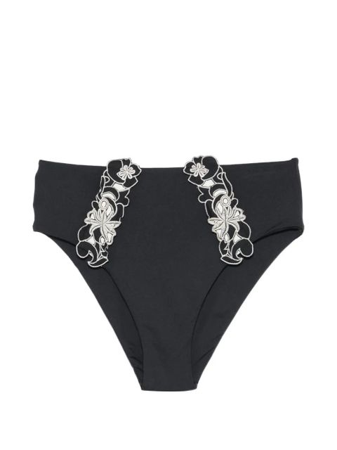 TWINSET floral-embroidered bikini bottoms - Black - zdjęcie produktu nr 1