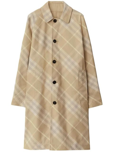 Burberry Car reversible check-print coat - Neutrals - zdjęcie produktu nr 1