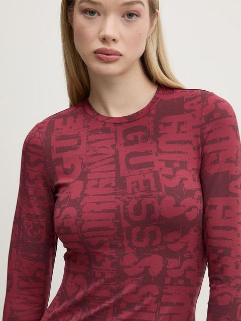 Guess Originals sukienka kolor czerwony mini dopasowana W5RK78 K1D80