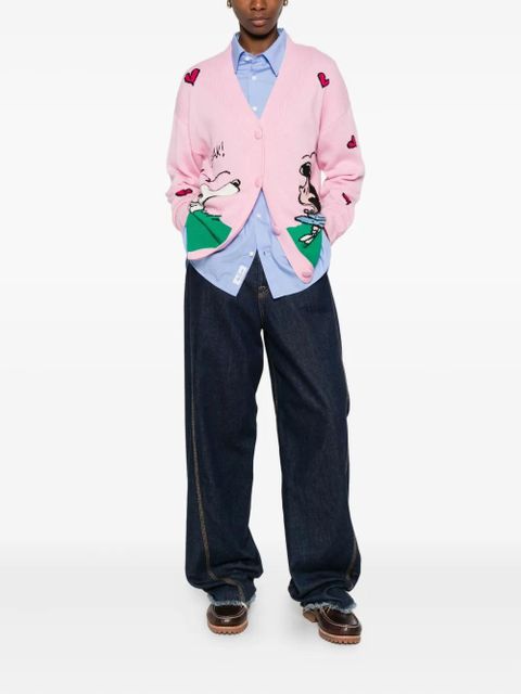 MC2 Saint Barth patterned-jacquard cardigan - Pink - zdjęcie produktu nr 2