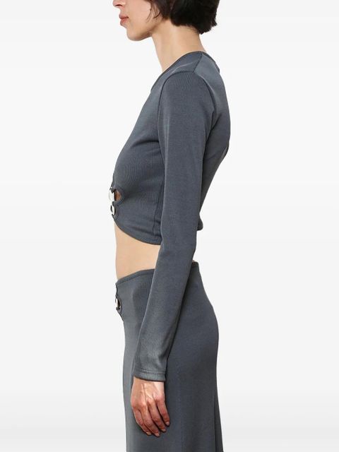 Christopher Esber Trio Stone cropped top - Grey
