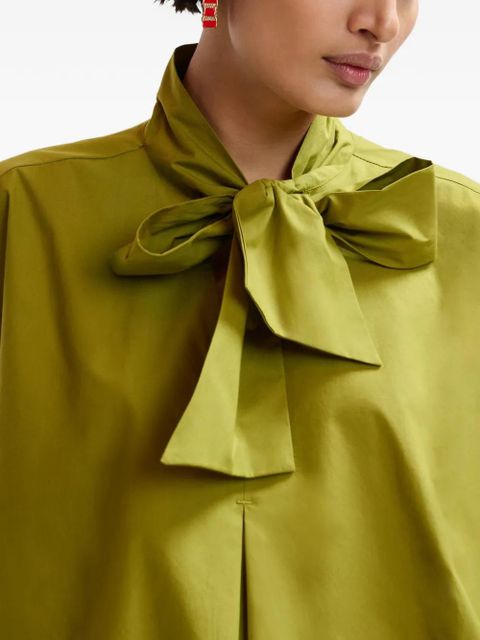 Essentiel Antwerp bow-detail blouse - Green