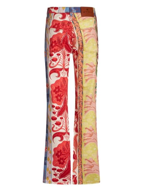 ETRO floral-print bootcut jeans - Red - zdjęcie produktu nr 2