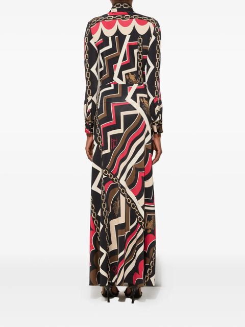PUCCI abstract-print maxi skirt - Black