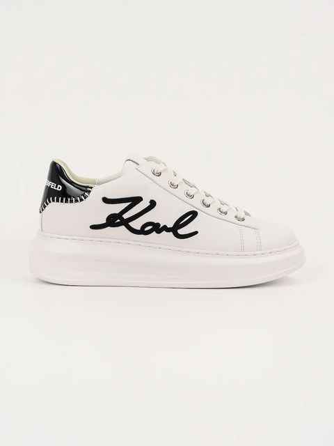 Karl Lagerfeld sneakersy skórzane KAPRI damskie kolor biały KL62572A - zdjęcie produktu nr 1