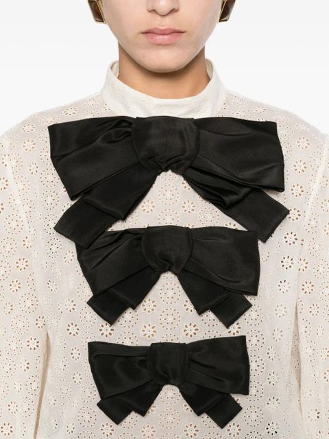 Valentino Garavani Daisy bow blouse - Neutrals