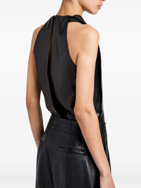 Proenza Schouler Iza draped top - Black