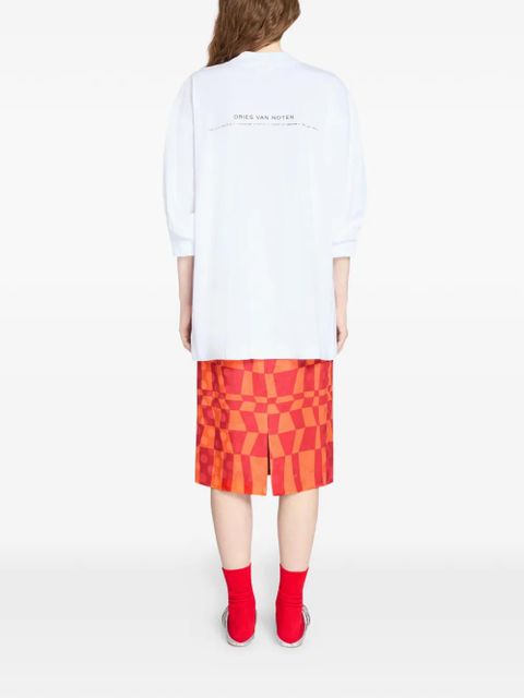 DRIES VAN NOTEN graphic-print T-shirt - White