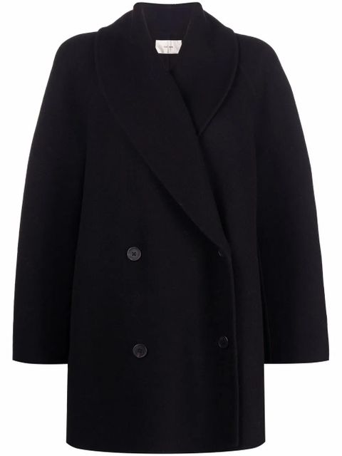 The Row Polli double-breasted coat - Black - zdjęcie produktu nr 1
