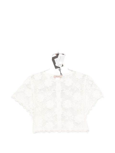 TWINSET crochet top - White - zdjęcie produktu nr 1