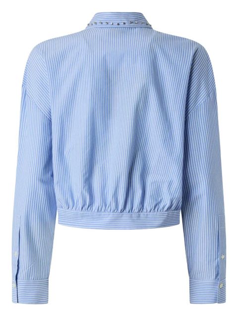 PINKO striped embellished shirt - Blue - zdjęcie produktu nr 2