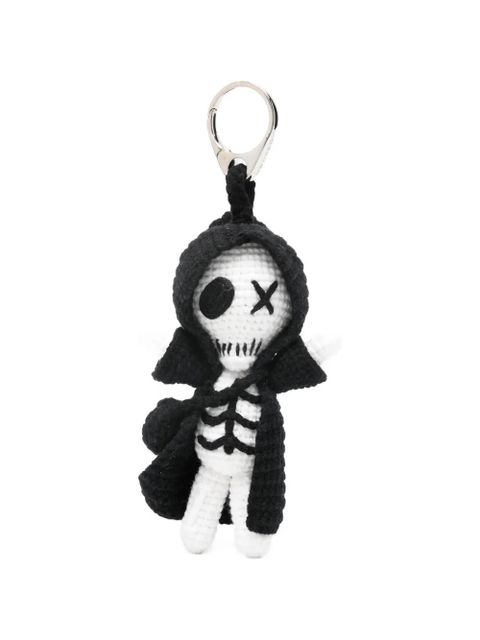 Alexander McQueen The Doll Sid skeleton charm keyring - White - zdjęcie produktu nr 1