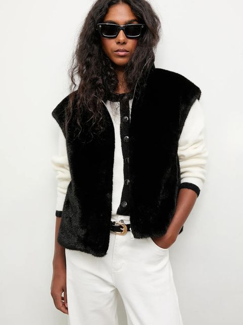 Answear.LAB bezrękawnik kolor czarny przejściowy - zdjęcie produktu nr 1