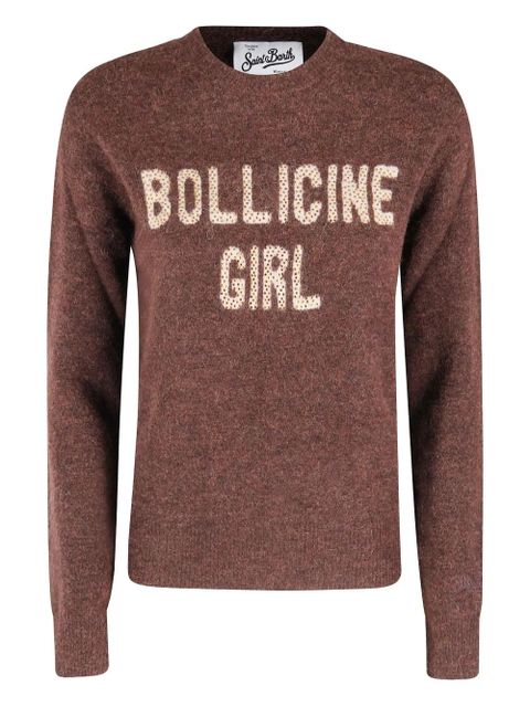 MC2 Saint Barth strass-embellishment sweater - Brown - zdjęcie produktu nr 1