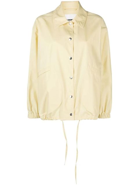 Jil Sander logo-print shirt jacket - Yellow - zdjęcie produktu nr 1