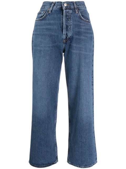 AGOLDE Ren Jean high-rise cropped jeans - Blue - zdjęcie produktu nr 1