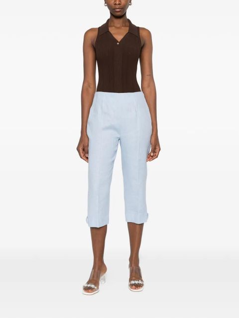 SANDRO polo-collar bodysuit - Brown - zdjęcie produktu nr 2