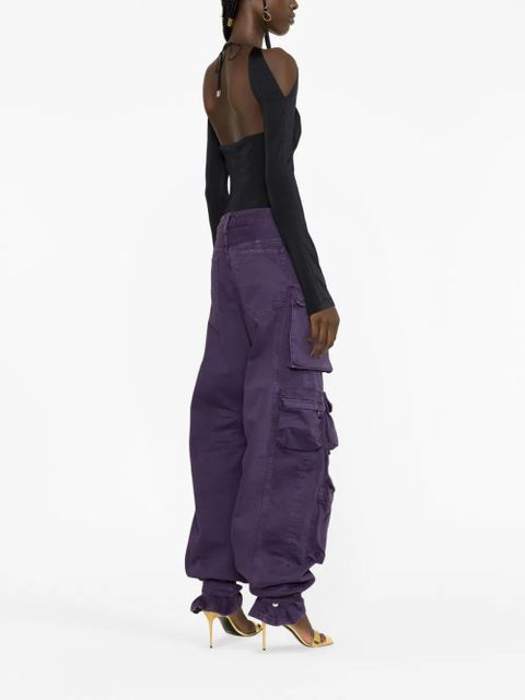 The Attico Fern cotton cargo trousers - Purple - zdjęcie produktu nr 2