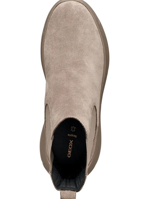 Geox sztyblety zamszowe D NEBULA 2.0 X damskie kolor brązowy na platformie D56NHB 00022 C6029