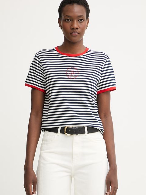 Tommy Hilfiger T-shirt damski z lyocellem - zdjęcie produktu nr 1