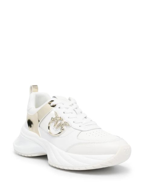 PINKO Ariel Love Birds-embellished sneakers - White