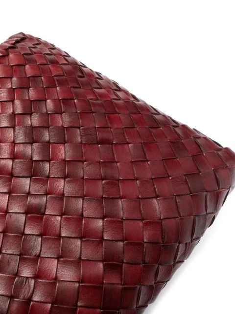 DRAGON DIFFUSION woven leather shoulder bag - Red