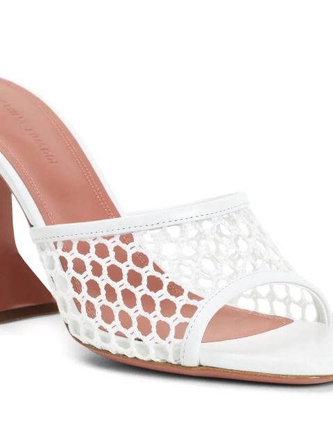 Amina Muaddi leather sandals - White