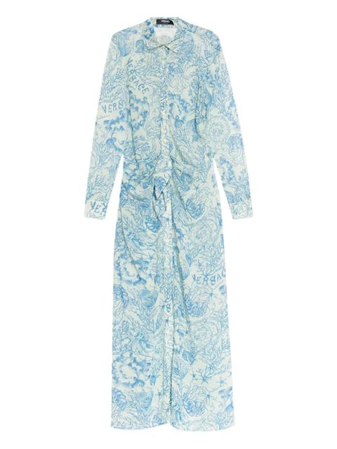 Versace Barocco-print maxi dress - Blue - zdjęcie produktu nr 1