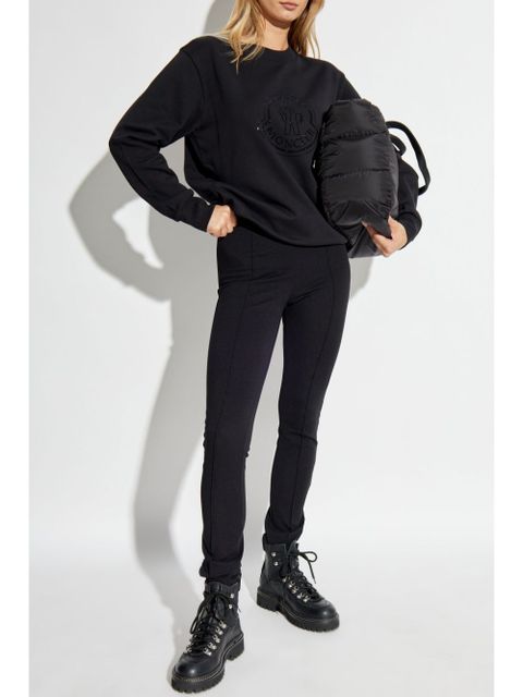 Moncler crystal-embellished sweatshirt - Black - zdjęcie produktu nr 2