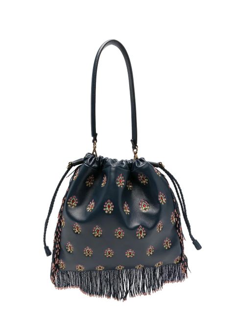 ETRO medium Kalispera beaded bucket bag - Blue - zdjęcie produktu nr 1