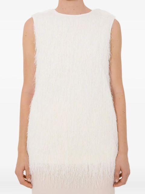LouLou de Saison Yasmin fringed blouse - White