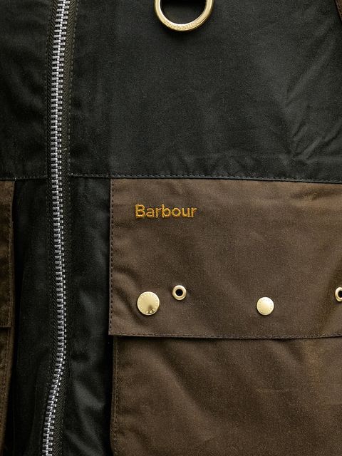 Barbour kurtka bawełniana Kearton kolor zielony przejściowa LWX1518