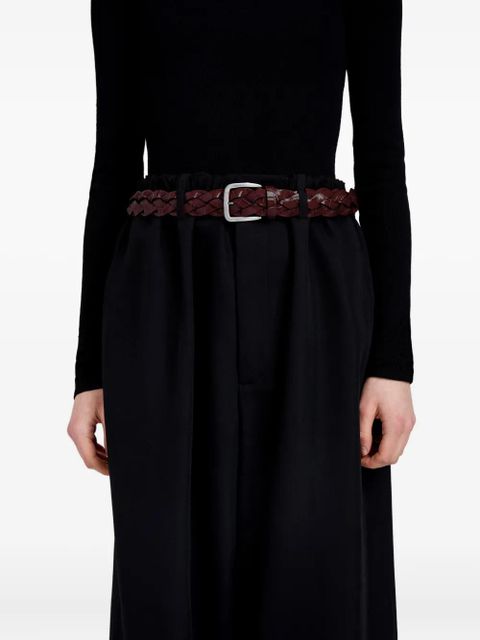 Proenza Schouler wide braided calfskin belt - Red - zdjęcie produktu nr 1