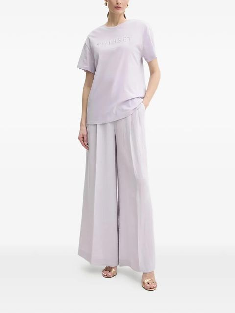 TWINSET logo-embellished T-shirt - Purple - zdjęcie produktu nr 2