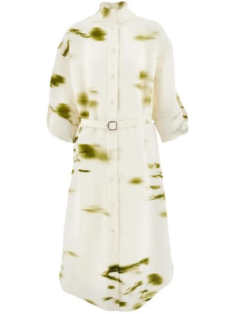 Ferragamo Blossom print shirt dress - White - zdjęcie produktu nr 1