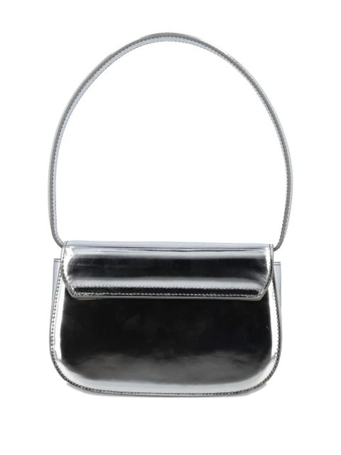 Diesel logo-plaque tote bag - Silver - zdjęcie produktu nr 2