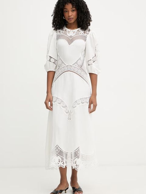 Twinset sukienka rozkloszowana z wiskozy - zdjęcie produktu nr 1