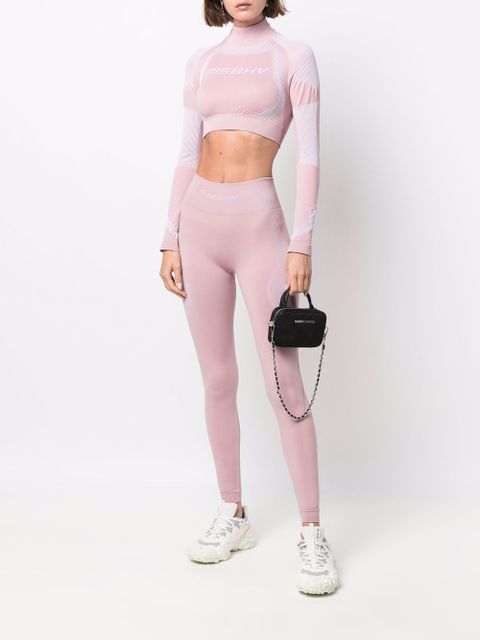 MISBHV logo-print compression top - Pink - zdjęcie produktu nr 2