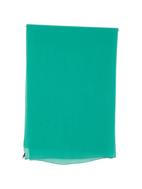 Max Mara green silk scarf - zdjęcie produktu nr 1